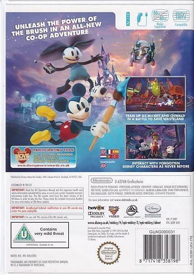 Epic Mickey 2 The Power of Two - Wii - (B Grade) (Used)